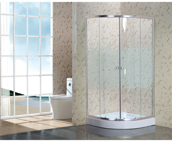 Niagara NG-001-14 (900х900х195) низкий поддон стекло МОЗАИКА 2 места