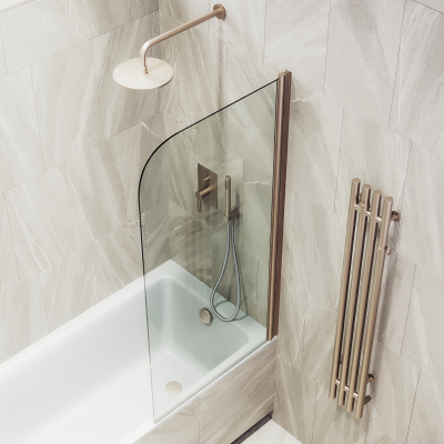 MaybahGlass поворотная на монопетле, 6 мм, Стекло Бесцветное, 40x140 (MGV-596-2)