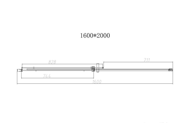 Vincea Dice VDS-4D160CL, 1600, хром, стекло прозрачное