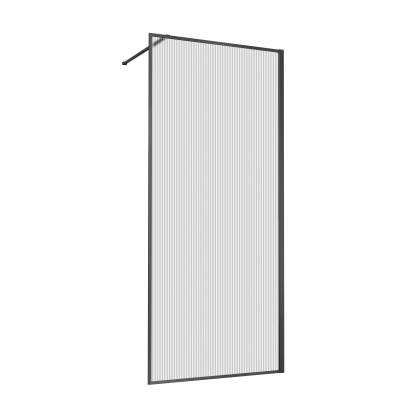 Vincea Walk-In VSW-1HP120FLGM, 1200*2000, вороненая сталь, стекло рифленое