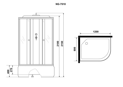 Niagara Eco E120/80/40L/TN 120x80