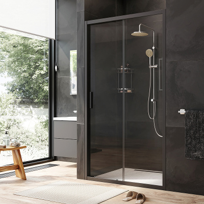 AM.PM Gem Solo 110 W90G-110-1-195BT профиль Черный матовый стекло прозрачное