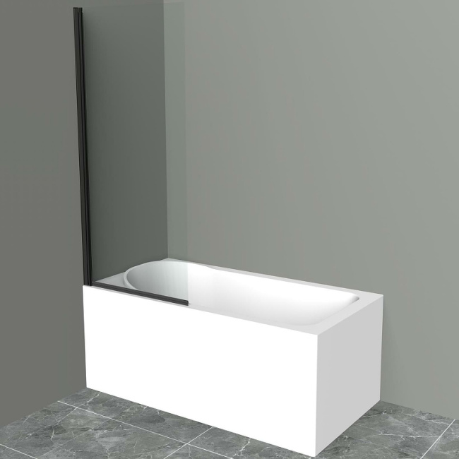 BelBagno Uno 90 UNO-V-1-90/150-C-NERO профиль Черный матовый стекло прозрачное