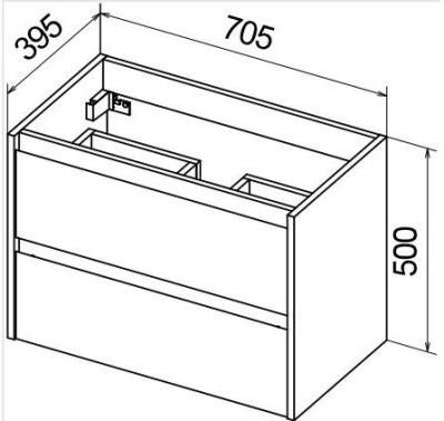 BelBagno Kraft 39 71 см KRAFT 39-700/390-2C-SO-RT