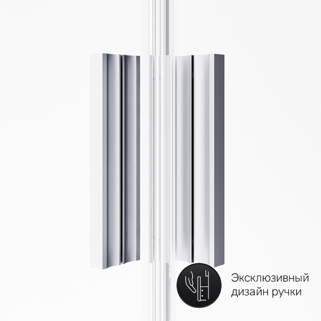 AM.PM Gem 120x80 W90G-404-120280-MT профиль Хром матовый стекло прозрачное без поддона