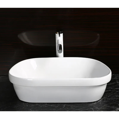 Ceruttispa CR0023 накладная, белая, трапеция 570х390х150