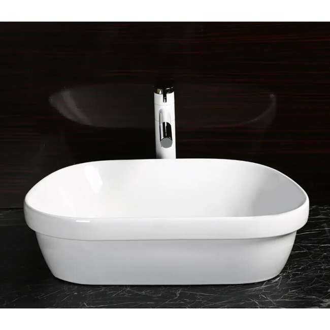 Ceruttispa CR0023 накладная, белая, трапеция 570х390х150