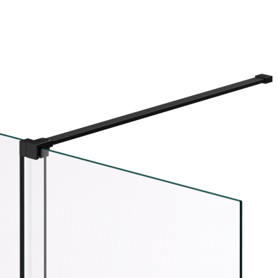 Vincea Walk-In VSW-1WSL120GSB, 1200*2000, черный матовый, стекло янтарь