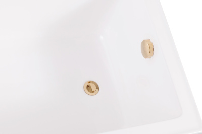 Aqua de Marco Malta белая с каменными ножками 160x78x62 см Aqua de Marco Malta белая с каменными ножками 160x78x62 см