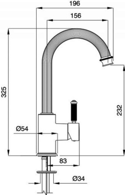 Cezares Olimp OLIMP-LSM2-03/24-L с донным клапаном