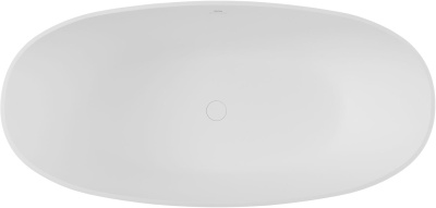 Allen Brau Solid Stone Krion Oval 170x80 2.35003.21 белый матовый