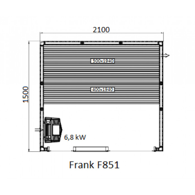 Frank F 851 (210x150x210) Кедр Экстра