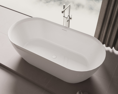 Vincea VBT-705-1800, 1800*800*585, цвет белый, щелевой перелив, слив белый