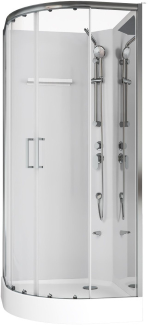 Aquanet Passion R 3.0 90x90, прозрачное стекло
