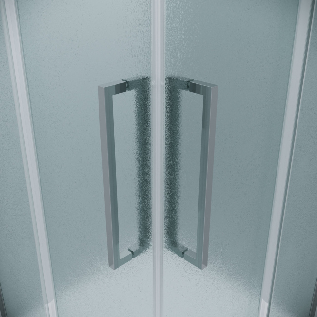 Grossman 300.K33.02.8080.10.02 Cosmo (80*80*195) квадрат,раздвижная,хром,стекло шиншилла,1мест без поддона