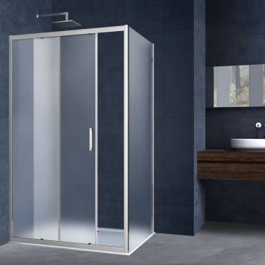 Vincea Alpha VSR-3AL8015MT, 1500x800, хром, стекло текстурное без поддона