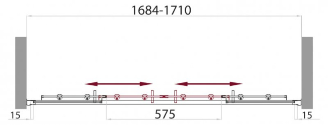BelBagno UNO-VF-2-170/145-P-Cr