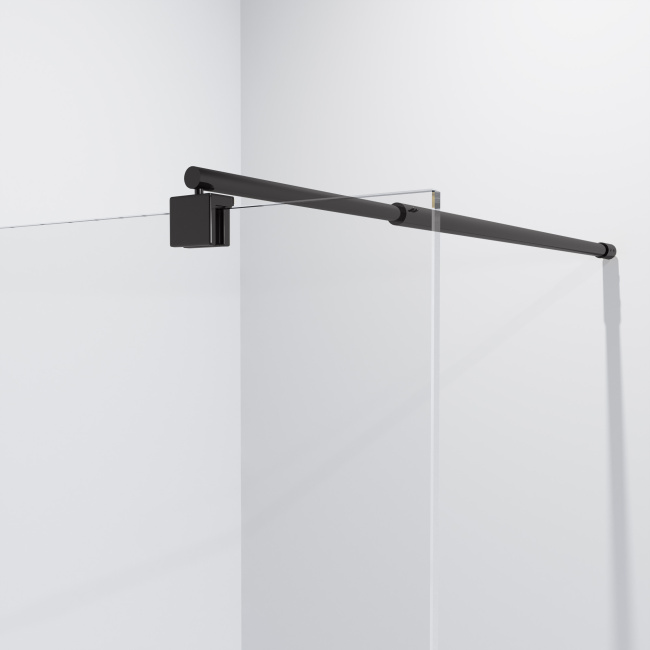 Niagara Eco NG-551-80BLACK (80х190) черный,стекло прозрачное,1 место
