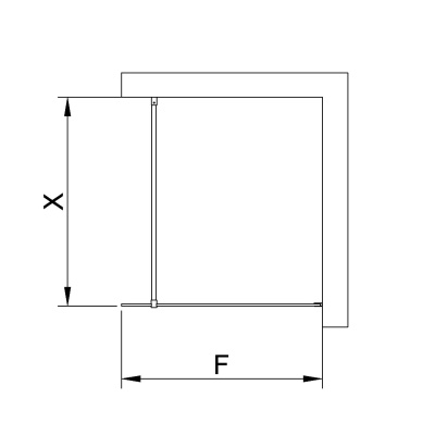 RGW WA-002 Хром/Прозрачное/6 мм (790-805) (Easy)/80*195