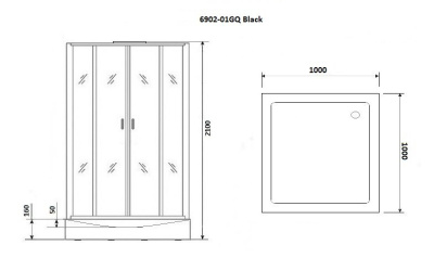 Niagara Premium NG-6902-01GQ BLACK 100x100